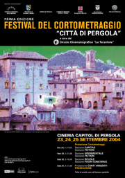 Manifesto Festival Cortometraggio di Pergola 2004